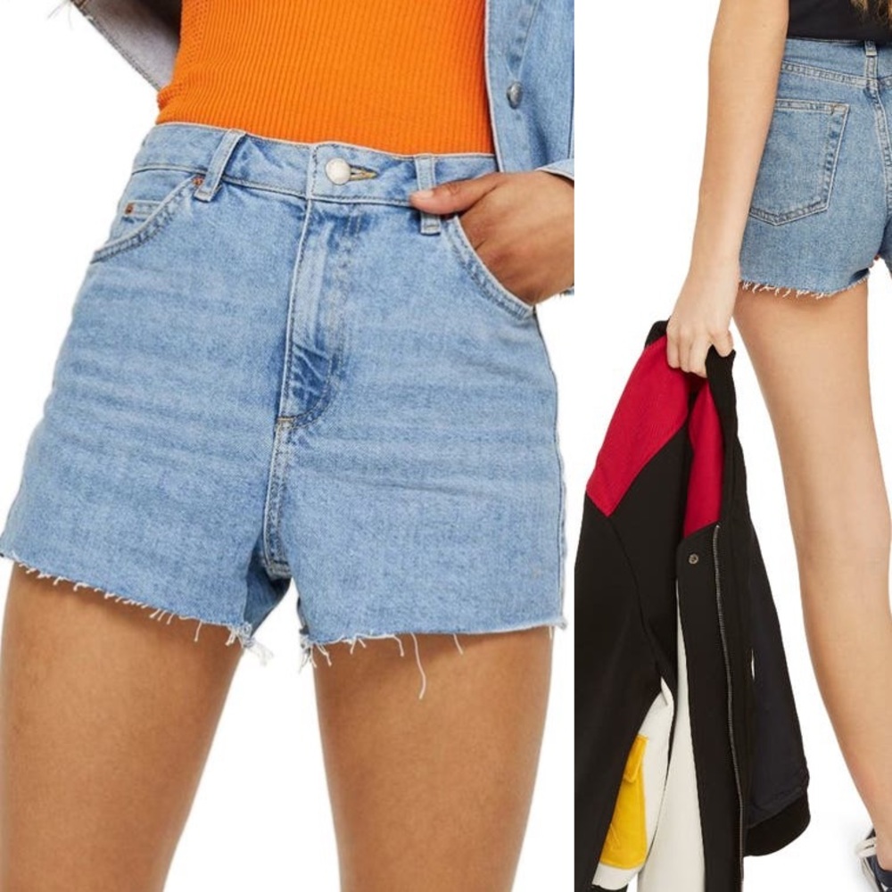 Topshop Denim Mom Shorts